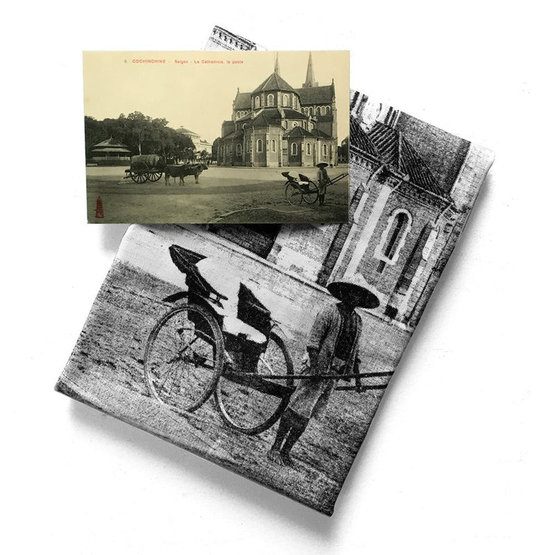 La Cathedrale et la Poste, Saigon / Cathedral Tea Towel