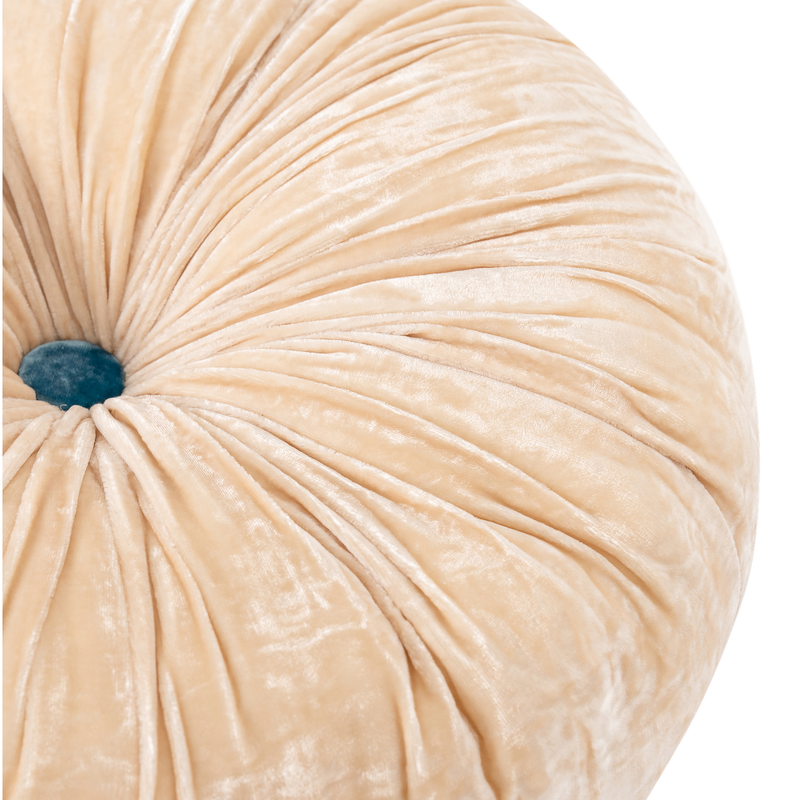 Pumpkin Lush Velvet Cushion | Sand