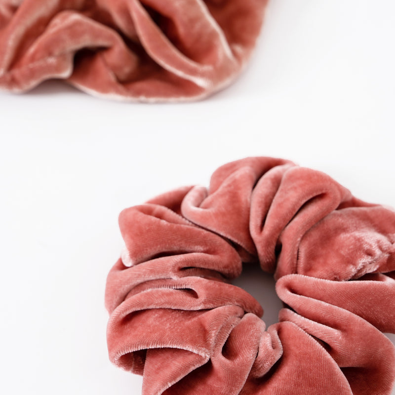 Velvet Scrunchies set | Old Rose