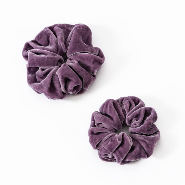 Velvet Scrunchies set | Lilac