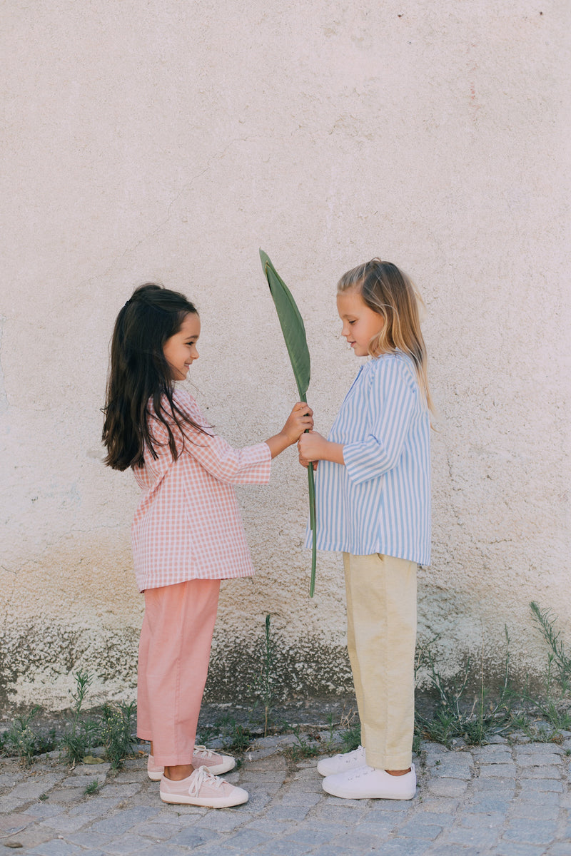 Organic Cotton Blouse| Blue